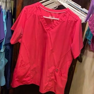 Hot pink scrub set XL